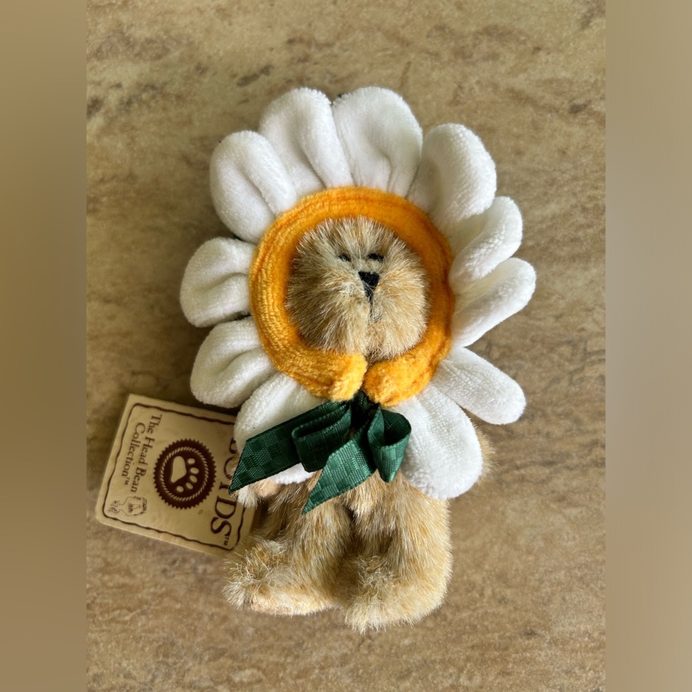 Boyd's Bears Daisey The Head Bean Collection Mini Plush Ornament Retired W/ Tag